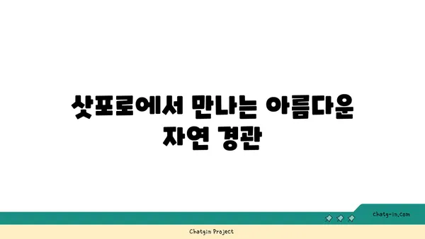 삿포로의 자연 경관을 탐방하는 버스 투어