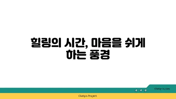 전망대의 숨겨진 보석: 절경을 감상하며 힐링 시간 즐기기