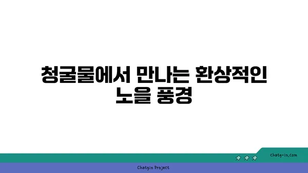 제주의 놀라운 노을 명소: 청굴물의 자연경관