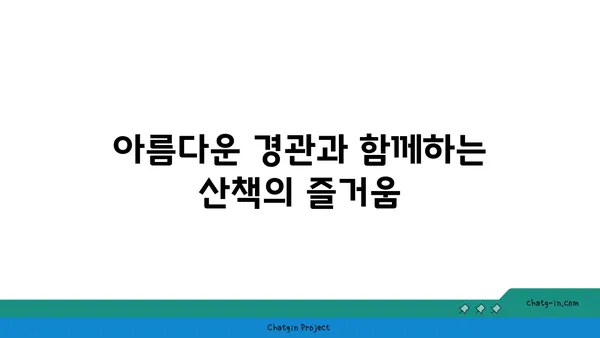 봉황대공원에서 아름다운 자연 경관을 자랑하는 산책