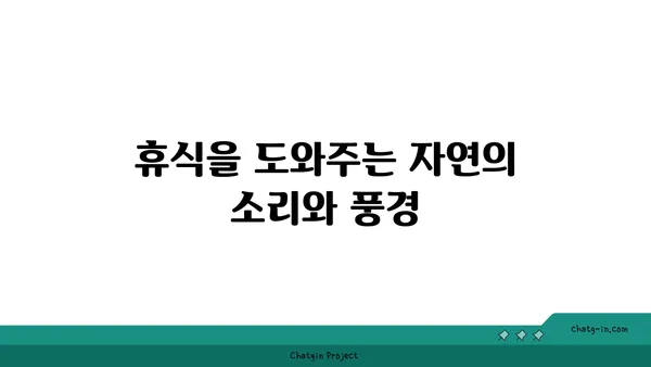 휴휴암의 아름다운 자연 경관에서 휴식을 취하세요