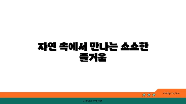 충북 음성 봉학골: 자연의 포옹 속에서 찾는 평화