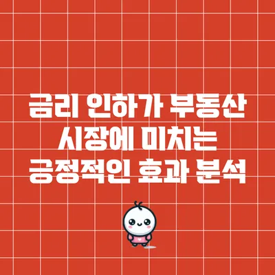 금리 인하가 부동산 시장에 미치는 긍정적인 효과 분석