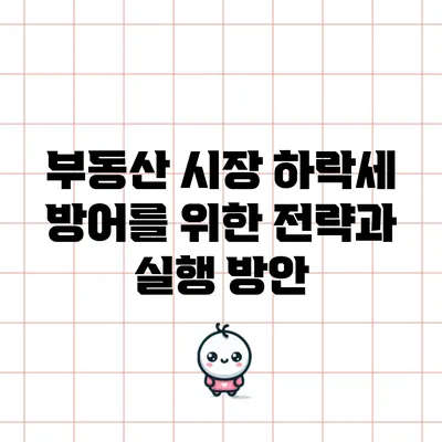 부동산 시장 하락세 방어를 위한 전략과 실행 방안