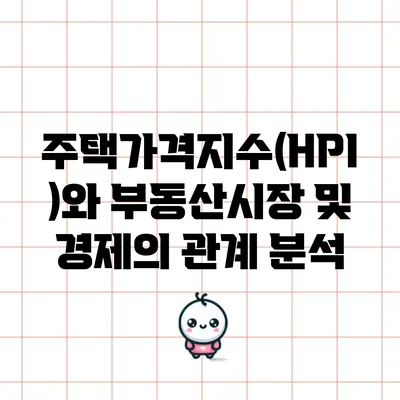 주택가격지수(HPI)와 부동산시장 및 경제의 관계 분석