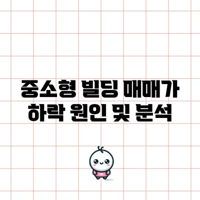 중소형 빌딩 매매가 하락 원인 및 분석