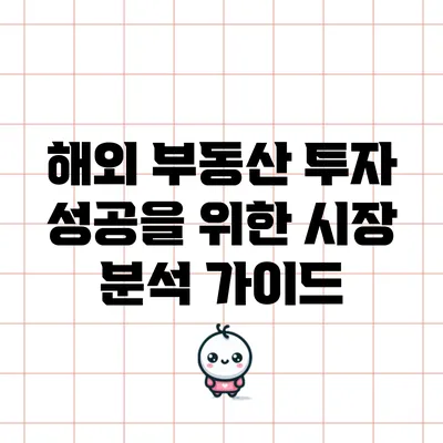 해외 부동산 투자 성공을 위한 시장 분석 가이드