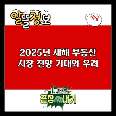 2025년 새해 부동산 시장 전망: 기대와 우려
