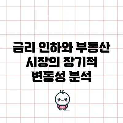 금리 인하와 부동산 시장의 장기적 변동성 분석