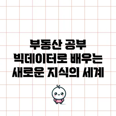 부동산 공부: 빅데이터로 배우는 새로운 지식의 세계