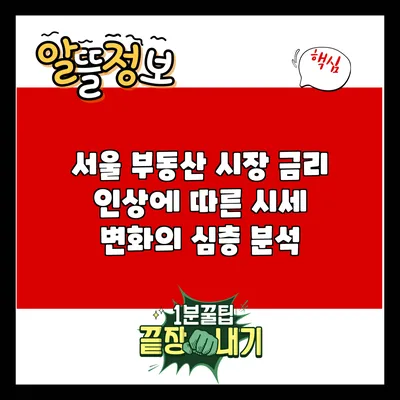 서울 부동산 시장: 금리 인상에 따른 시세 변화의 심층 분석