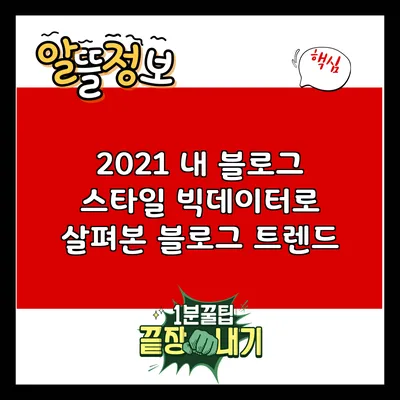 2021 내 블로그 스타일: 빅데이터로 살펴본 블로그 트렌드