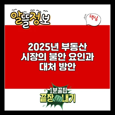 2025년 부동산 시장의 불안 요인과 대처 방안