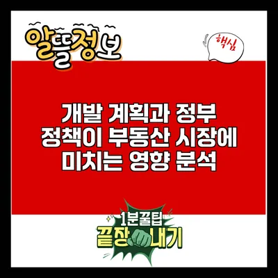 개발 계획과 정부 정책이 부동산 시장에 미치는 영향 분석