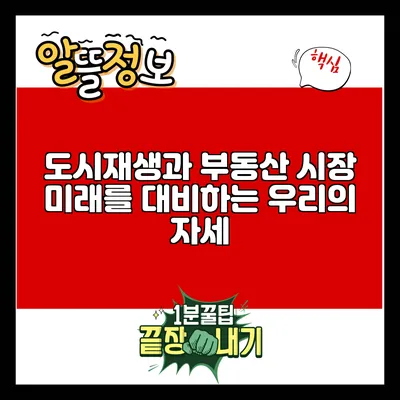 도시재생과 부동산 시장: 미래를 대비하는 우리의 자세