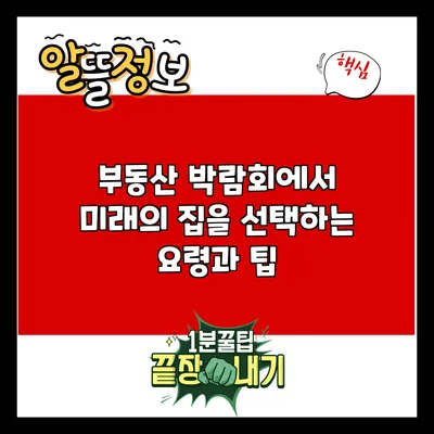 부동산 박람회에서 미래의 집을 선택하는 요령과 팁