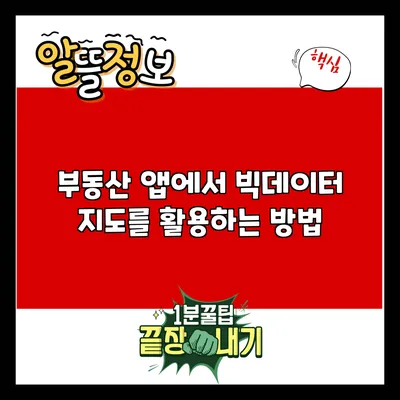 부동산 앱에서 빅데이터 지도를 활용하는 방법