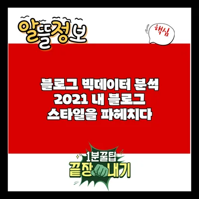 블로그 빅데이터 분석: 2021 내 블로그 스타일을 파헤치다